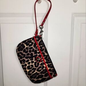 Coach Animal Print/Red Patent, clasp